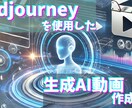 生成AIを使用して動画作成をします Midjourneyを使用した動画作成講座 イメージ1