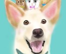 やさしい雰囲気で可愛くペットの似顔絵描きます わんちゃん、ねこちゃん、とりさん、ハムちゃんなどなど イメージ4