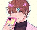 イケメン！SNSアイコン用イラスト描きますます SNS・配信用アイコン制作｜相談OK イメージ3
