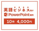 英語プレゼン資料を作成します あなたのアイデアを英語で魅力的に伝えします！ イメージ1