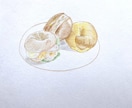 お好きな食べ物を色鉛筆で描きます メニューの挿絵やインテリアにも。ハガキ内サイズ対応 イメージ4