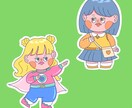 ファンシーポップな挿絵/カットイラスト描きます ご利用用途にあったポップでかわいいイラストを制作します。 イメージ3