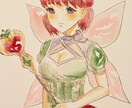 少女のイラストを描きます 透明水彩を使った作品を作ります イメージ3