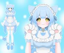 可愛いLive2Dの立ち絵イラスト制作します 販売実績あり！可愛い立ち絵をあなたに！ イメージ3