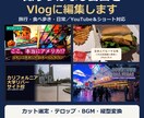 撮りっぱなし動画をVlogに編集します カット・テロップ・BGMまで。縦型ショートにも対応 イメージ4