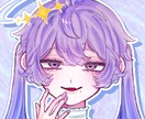 正面向きアイコン作成いたします 正面向きフェイスアップ(正方形)イラストを作成いたします♪ イメージ1