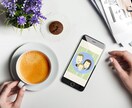 シンプルで素朴な似顔絵描きます ★背景が数ある中から無料で選べます！★ イメージ4