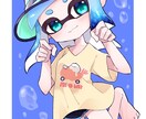 SNS等のアイコンイラストをお描きします 上半身〜バストアップ、1:1サイズになります！ イメージ1