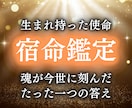 宿命鑑定で生まれ持った魂の使命を詳しくお伝えします 歴35年の本家霊能者が魂が今世に刻んだ1つの解へお導きします イメージ1