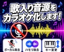 ボーカル除去・抽出・キー変更など音源編集します プロ歌手への提供実績あり◎【先着5名様】は500円引き‼️ イメージ1