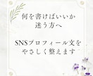SNSプロフィール文をやさしく作成します SNSの自己紹介文に迷う方へ。 イメージ1