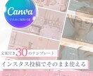 そのまま使えるインスタ投稿30選販売します 投稿作成を“考える時間”ゼロへ イメージ1