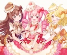 スピード納品・最短即日！可愛いイラスト描きます フリルが沢山の衣装やパステルカラーのゆめかわイラストも！ イメージ10