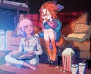 ドラマチックなイラストを描きます はっきりした色使いと濃厚なタッチが特徴的です！ イメージ5