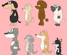 とぼけ顔が愛しい！デフォルメ犬イラストお描きします 見れば見るほどクセになる、あの子のとぼけ顔 イメージ10