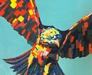 人物は描けませんがいろんな色で動物や花を描きます アクリル絵の具を使って色で表現します イメージ2