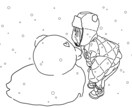 メガネをかけた可愛くてお洒落な似顔絵描きます アイコン、プレゼントにどうぞ！ イメージ1