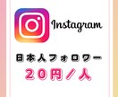インスタ日本人フォロワー20円/人で増やします Instagram高品質日本人フォロワー20円/人で増加 イメージ2
