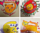 水彩画でお誕生日カード作成します お子様やお友達へ、世界で一枚の可愛いカードを作成します。 イメージ8