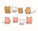 やわらかいタッチの動物ファミリーのイラスト描きます 書籍や広告でデザイン歴20年なので、ご要望にしっかり最速で！ イメージ1