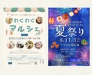 売上につながるチラシを制作します SNSマーケターが”パッ”と目を引くデザインを考案します イメージ4