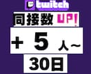 Twitch30日間24時間★同接数UPします ゲーム配信、歌枠、雑談、推し活！ライブ視聴者数アップで応援★ イメージ1