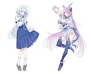 Live2D用パーツ分け＋立ち絵制作します キャラデザから一括対応可能です！ イメージ4