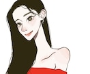 韓国風な女の子描きます おしゃれで柔らかい雰囲気♡各種SNSの印象UPに最適です！ イメージ7