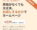 話すだけで文章込みのHPを14日で作ります 出品記念・先着5件4万円。開いて見られる見本サイトあり イメージ1