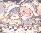 ちびキャラ集合！可愛いちびキャラを作成します 商用利用OK！かわいく、手軽に、あなただけのミニキャラを！ イメージ5