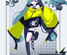 サムネイル/アイコン/ヘッダーのイラスト制作します 少しダークな、けれど目を引くイラストをお届けします イメージ7