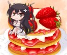 食べ物×人物のデフォルメイラスト制作します 食べ物にデフォルメなどを添えたイラストをお描きします イメージ9