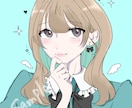 柔らかく優しい雰囲気のアイコンを描きます SNSや配信用にぴったりな胸上イラストを作成します！ イメージ1