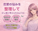 恋愛の悩みを整理します 気持ちと状況を整理して少し楽に イメージ1
