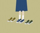アナログ感の温かみのあるイラスト制作します 切り取って貼ったようなアナログ風なイラスト制作致します イメージ3