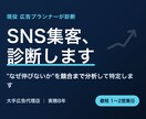現役広告マンが競合分析つきでSNS集客を診断します 競合まで分析し、伸びない原因を特定します イメージ1
