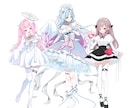 透明感あふれる立ち絵イラスト制作します 少女らしいかわいいイラストでTRPGやゲームを彩りませんか？ イメージ3