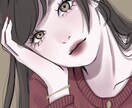 可愛くて目にとまるイラスト描きます 雰囲気のある女の子を描きます！ イメージ2
