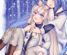 オリジナルキャラクターのイラスト制作いたします あなただけの1枚絵、アイコン・ヘッダー等にどうぞ！ イメージ2