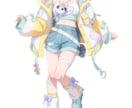 アニメ塗の立ち絵イラストを制作します まるでアニメ公式のイラストのような仕上がり イメージ3