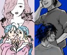 絵柄色々でご要望に適した人物イラスト描きます SNSアイコン、広告、グッズ制作、資料用、似顔絵プレゼント イメージ1
