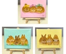 あなたのペットをゆるかわいいミニ原画にします うちの子がキャンバスの絵画に！イーゼル付きですぐに飾れます イメージ7