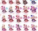 最短当日！IRIAM◎チョコメイドイラスト描きます 配信にも！メイド風衣装のキャラクターを即納でお書きします イメージ9