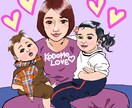 SNS向きの可愛い似顔絵アイコン描きます 看護師歴12年！やさしくかわいい似顔絵が得意です！ イメージ5