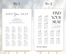 選べる納品形式◎シーティングチャート作成します 6種類から選べるセミオーダー席次表！ イメージ2
