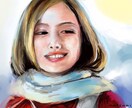 やさしいタッチのリアルな似顔絵を描きます 水彩または油絵具で、写真をもとに似顔絵を描きます。 イメージ3