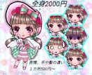 透過イラスト付き、可愛いアイコン作成します 用途に合った可愛いSNS用アイコンを作成!透過イラスト付き イメージ2