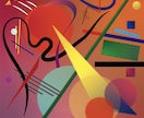 構成主義で抽象的なアイコン、背景を作成します 自分だけのオリジナルの絵が欲しい人へ抽象画描きます イメージ7
