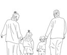 線画でシンプルお洒落に描きます お子様やカップルの写真、好きな物をシンプルに描きます。 イメージ4
