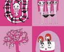 女の子のイラスト描きます ピンク色の絵ならまかせてください！ イメージ1